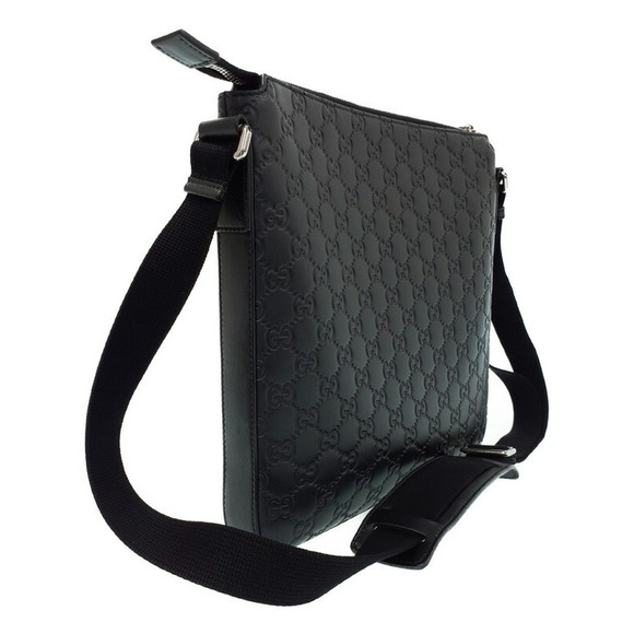 Gucci Signature Leather Messenger Bag Shoulder - Picture 2 of 9